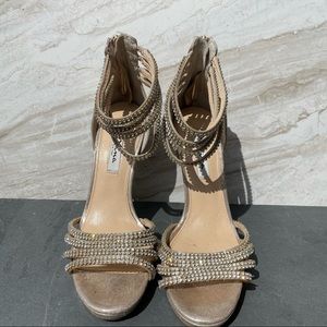 Nina Strappy Rhinestone Heels - 9.5M